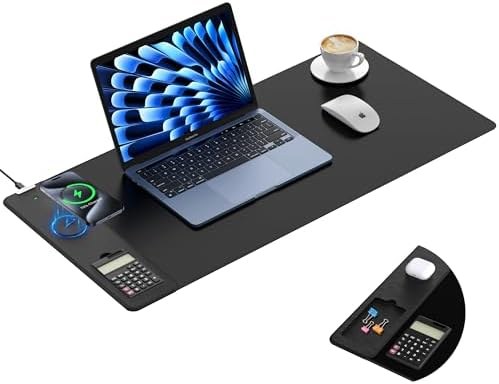 TopMade Charging Mouse Pad with Solar Calculator