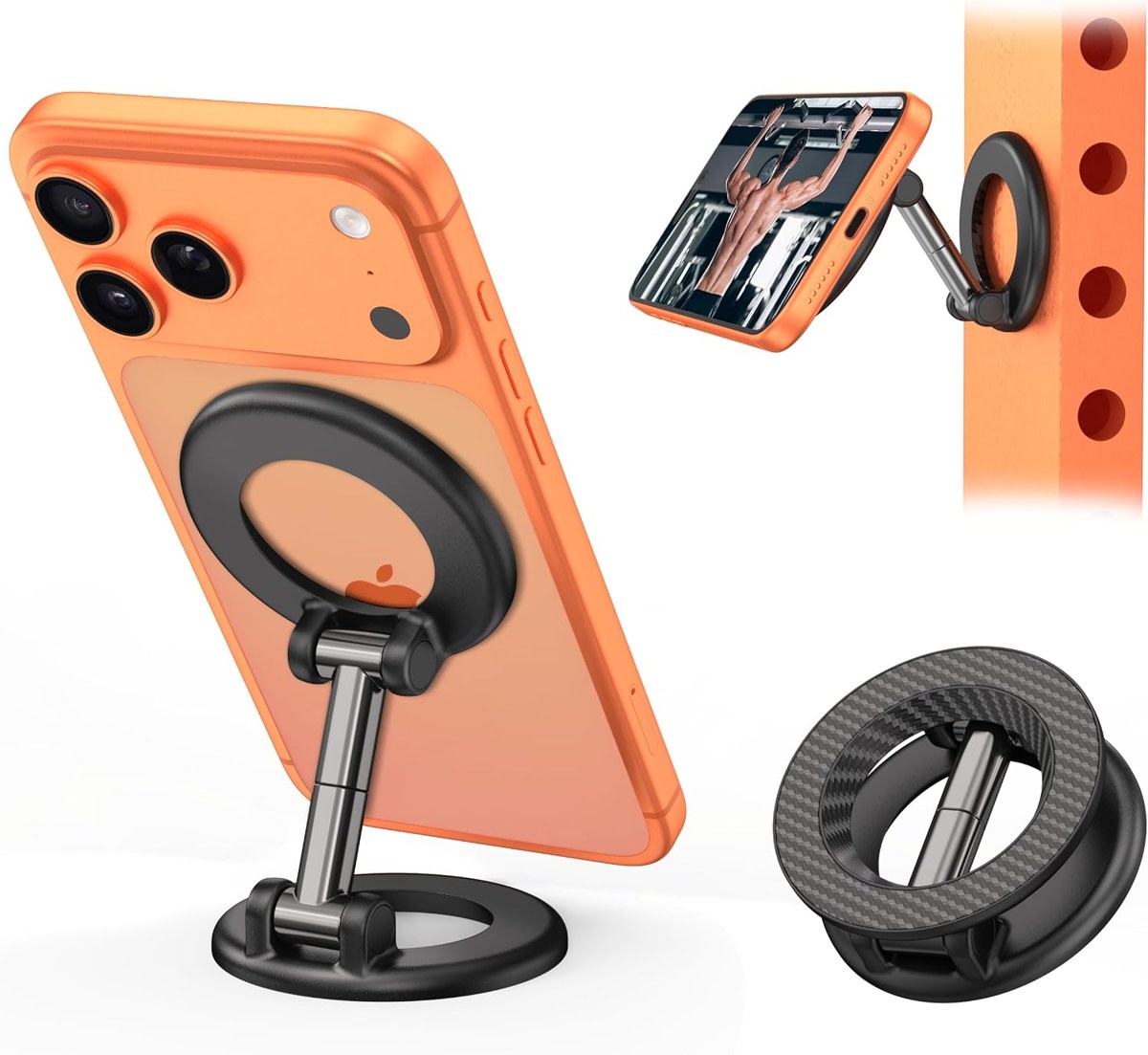 TopMade Dual-Sided Magnetic Phone Grip and Stand